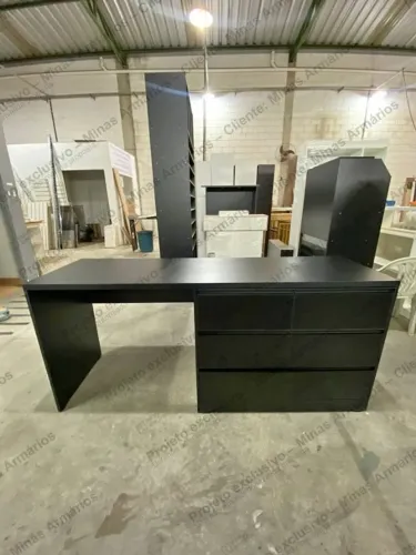 Cômoda com mesa 6 gavetas 800x1800x530mm