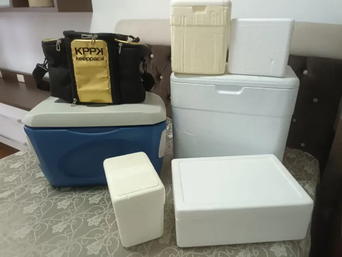 Caixas de isopor