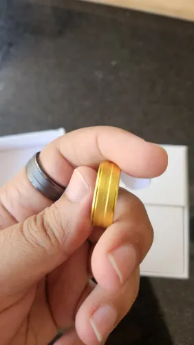 Smart Ring Colmi R06 dourado tamanho 10, melhor custo benefício!