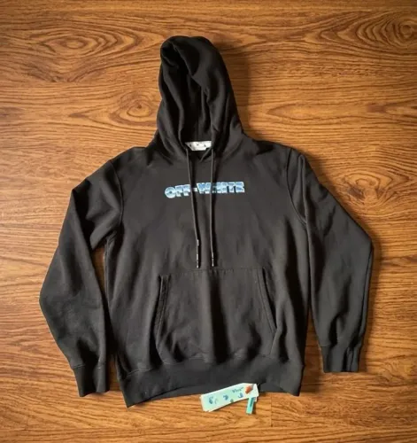Moletom Off-White Hoodie Preto Original c/ Tag - Tam XL (GG)