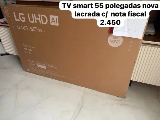 Tv Smart 55 nova Lacrada com nota fiscal