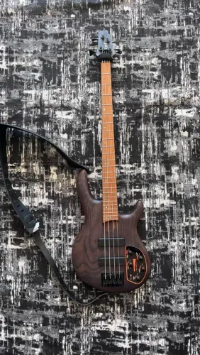 Contrabaixo 4 Cordas Ativo Cort B4 Element OPTB com Bartolini MK1 Escala Roasted Maple Pon