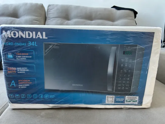 Microondas Mondial 34Litros Novo