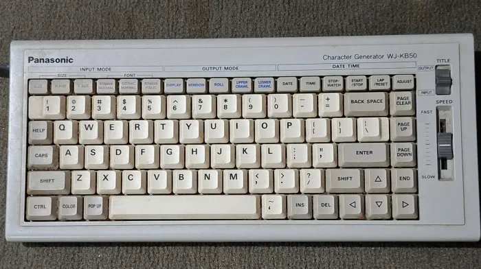 Teclado gerador de caracteres Panasonic WJ-KB50