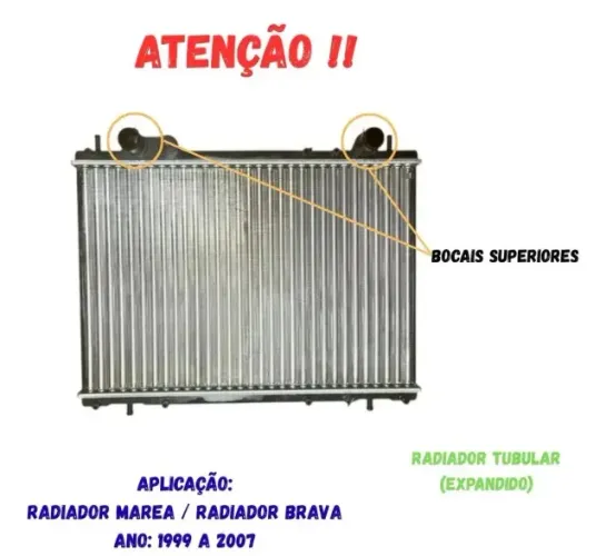 Radiador Marea 1999 a 2007