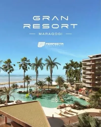 Apartamento na Praia de Maragogi - 1 quarto. GRAN RESORT MARAGOGI 22m2