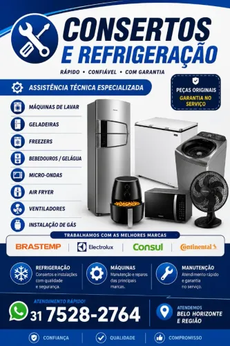 Consertos e manutenção Refrigeração