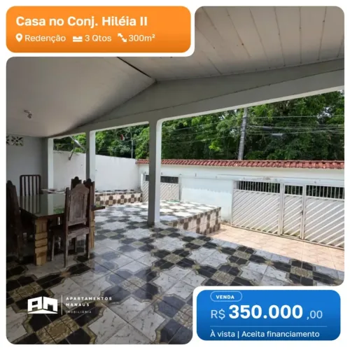 Casa no Conj. Hiléia II - 3 Quartos (2 Suítes) - Redenção