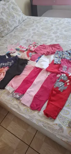 20pcs de Lote de roupas de verão para menina de 6 a 1ano tamanhos P, M