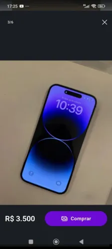 Vendo iPhone 14 pro está com a tela quebrada 