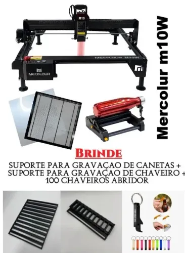 Máquina de Gravação e Corte a Laser Mecol + BRINDES