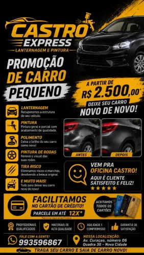 Pintura banho oficina castro