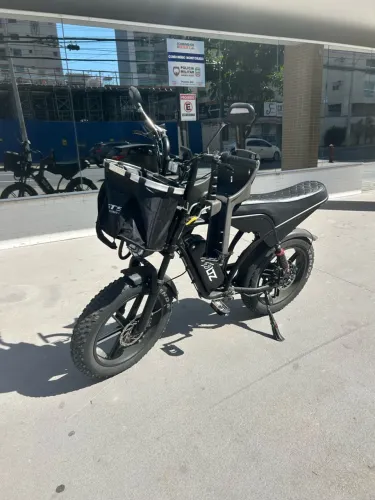 Bike Elétrica V8 Pro 1000W | 1.299 km | Completa + Acessórios