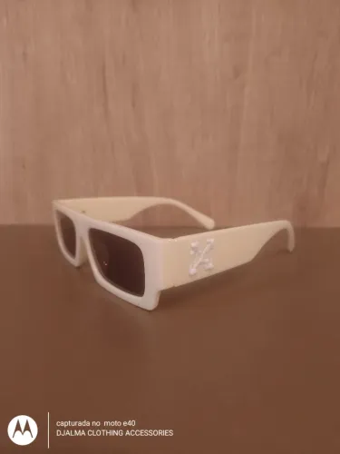 Óculos Off White bege