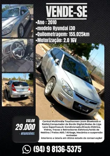 Hyundai I30 2.0 16V 145cv 5P Mec. 2010