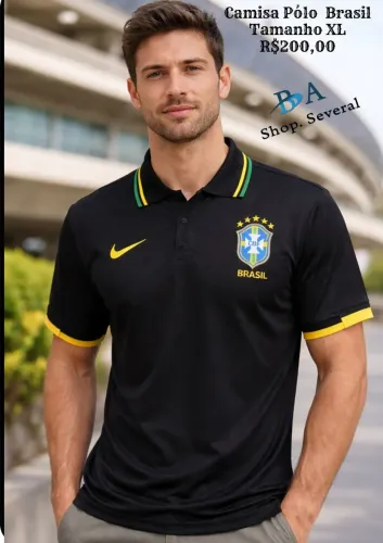 Camiseta Pólo Seleção Brasileira 