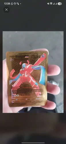 Lote 3 Cartas Pokémon Douradas Especiais (Decorativas / Réplicas)