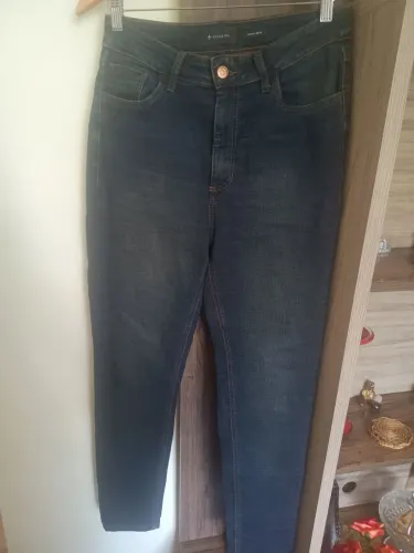 Calça jeans Feminina Dudalina Cintura média Cigarrete