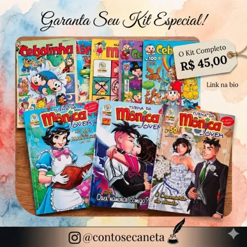 KIt Turma da Mônica e Turma da Mônica Jovem