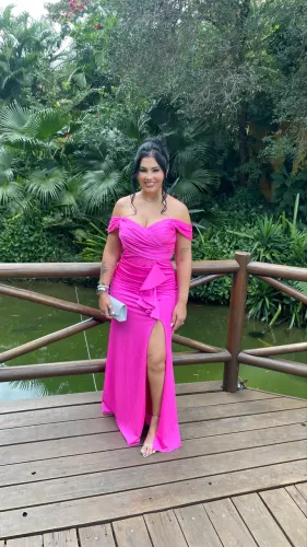 Vestido de festa pink