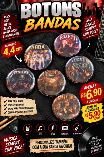 Botons personalizados colecionáveis 