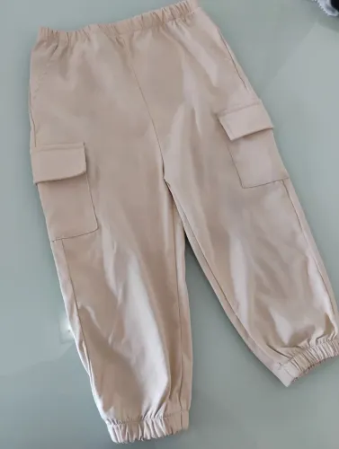 Calça Cargo Infantil Menino Lisa com Bolsos