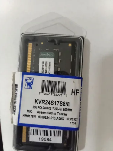 8GB DDR4 Notebook Kingston Original - KVR24S17S8/8