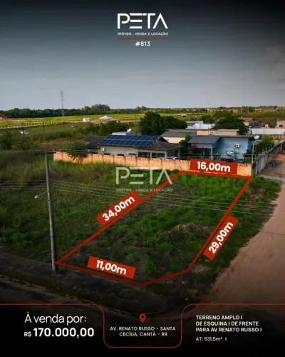 Lote/Terreno à Venda, Santa Cecília - Cantá