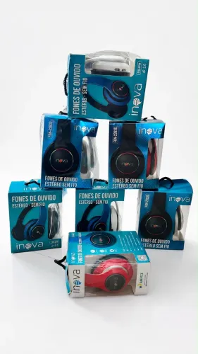 FONES DE OUVIDOS BLUETOOTH INOVA - NOVOS