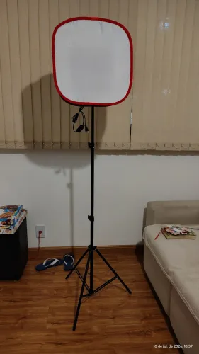 Painel led para gravar vídeos e tirar fotos