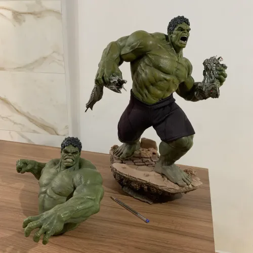 Estátua 49cm incrível hulk 1/6 iron studios oficial vingadores avangers ultron marvel
