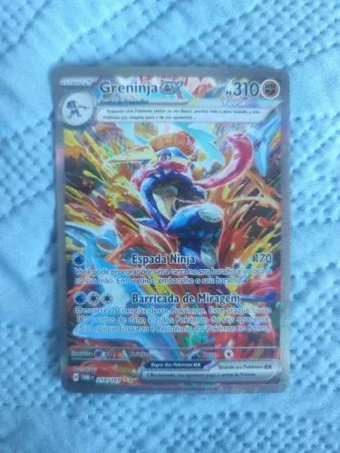Carta Pokémon Greninja Ex Tera, leia a descrição toda