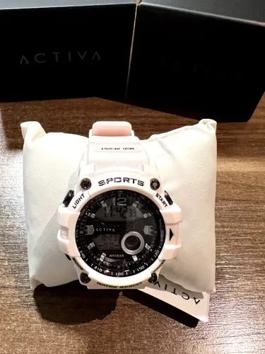 Relógio feminino Activa X Invicta Digital Essentials - 46mm ACW533-002 rosa claro novo