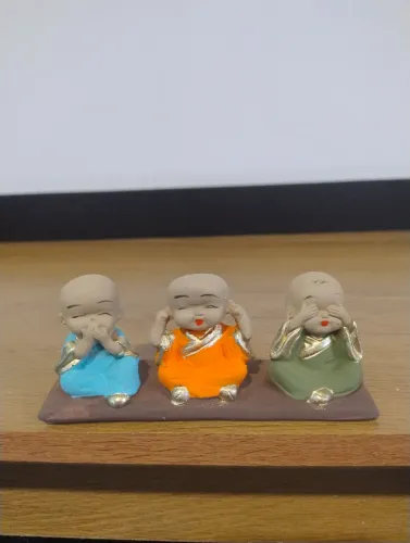 Mini Estatuetas Trio de Budas 