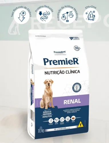 ração premier nutrição clínica renal 10KG