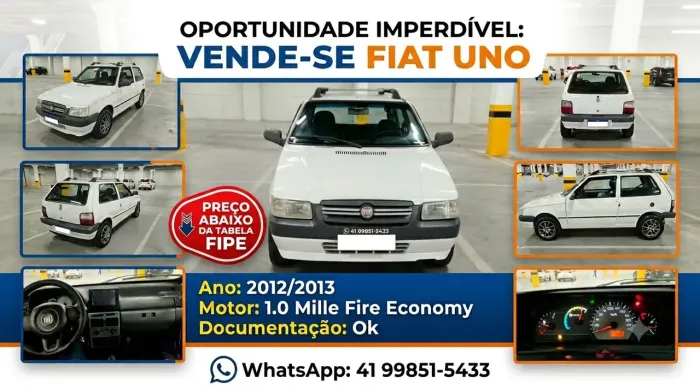 Fiat Uno Mille 1.0 Fire/ F.flex/ Economy 2P 2013