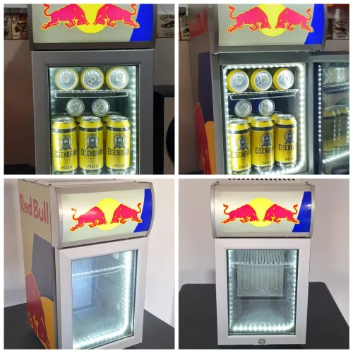 Frigobar Expositor Red Bull Gelando perfeitamente