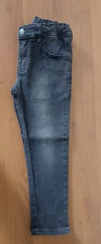 Calça jeans infantil preta masculina Hering Tam 4