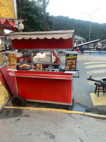 Carrinho de lanche completo
