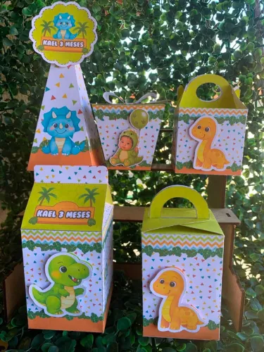 Caixinhas mimos personalizados com aplique