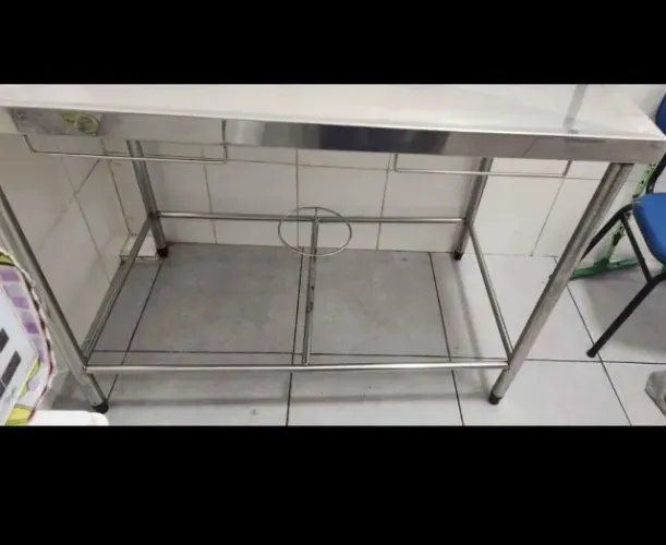 MESA PARA MEDICINA VETERINÁRIA TODA EM INOX SEMINOVA