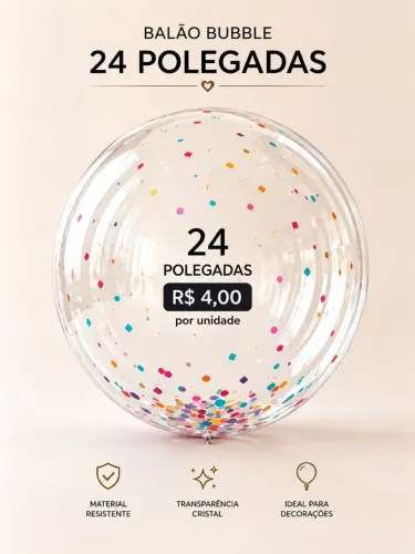 Balões bubble 