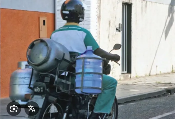 Vaga para entregador de gas e agua 