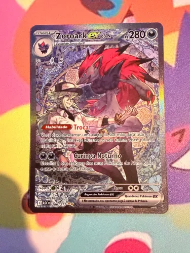 Carta Pokémon TCG Zoroark ex do N 286/217 em português