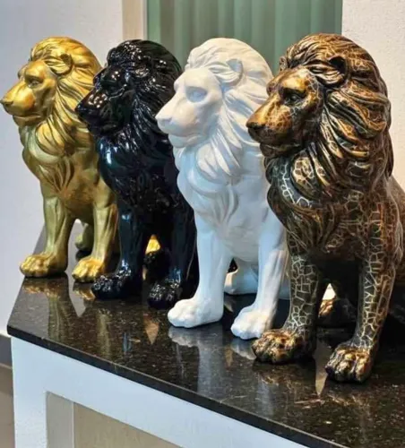 Leão em Gesso cerâmico unidade