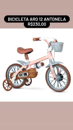 Bicicleta aro 12 feminina e masculina 
