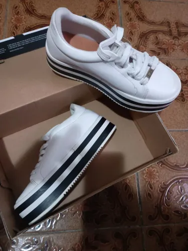 Tênis Vizzano Plataforma Branco Original - Nº34