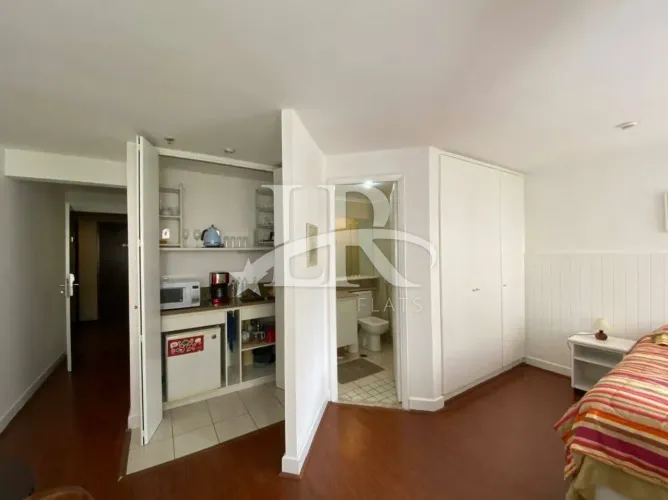 LR Flats - Flat 1 dormitório com divisória e serviços à venda no Jardins, confira!