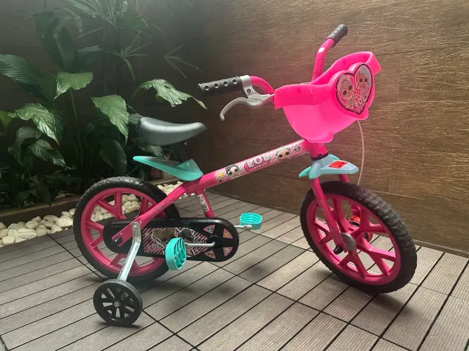 Bike/Bicicleta Infantil Menina Bandeirantes Patrulha Canina LOL aro:14