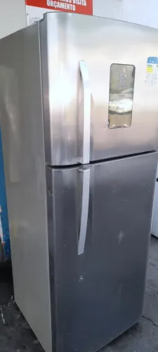 Geladeira Frost Free inox duas portas 450litros